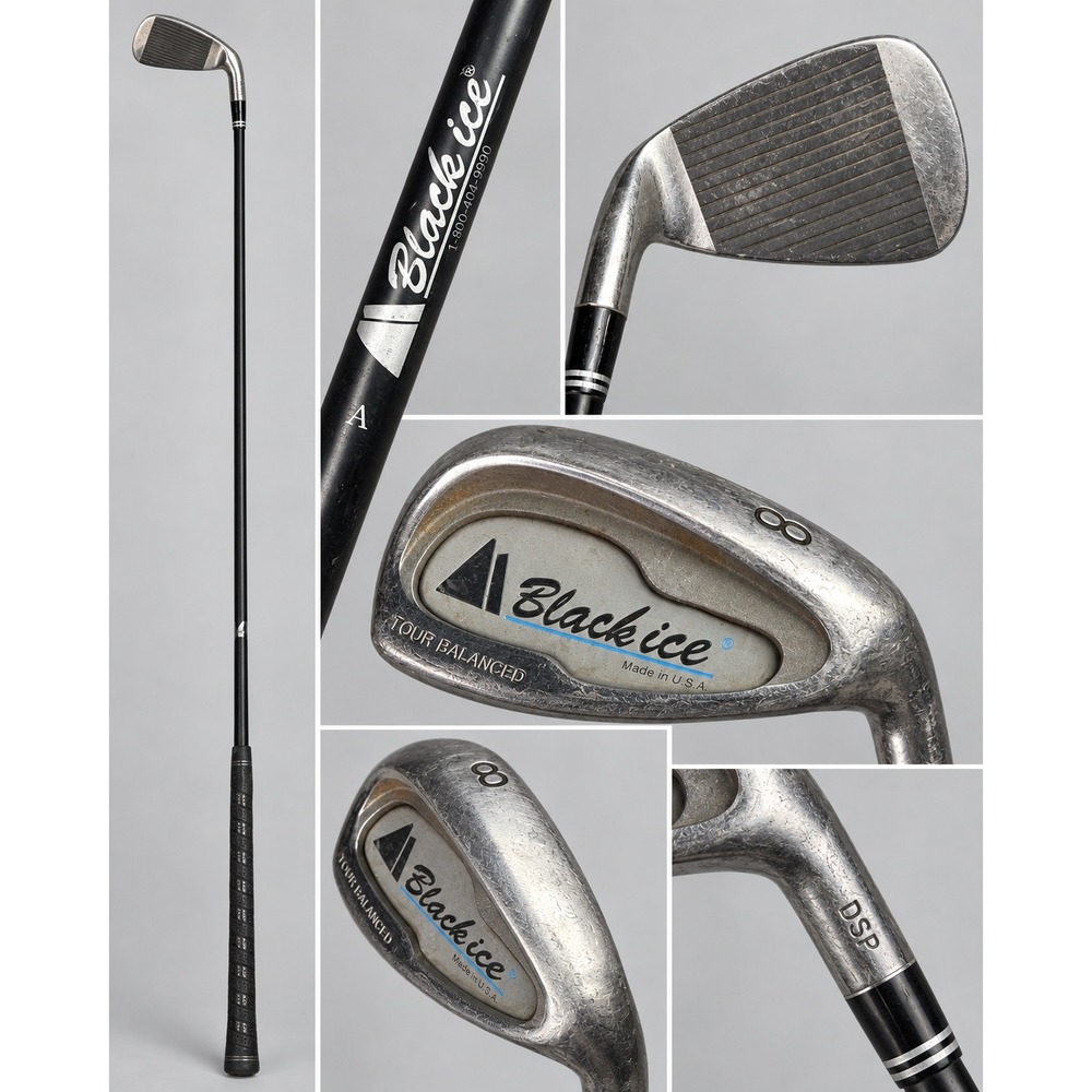 Black Ice Tour Balanced 8 Iron Right Handed Graphite Shaft Made in USA